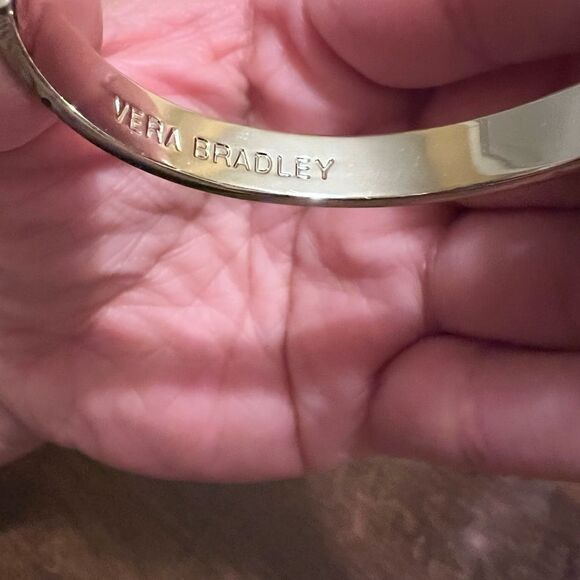 Vera Bradley Bow Bracelet Purple and  gold - Picture 2 of 6